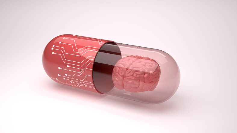 Clever drugs of the age of technology with brain concept. 626957962 790x445